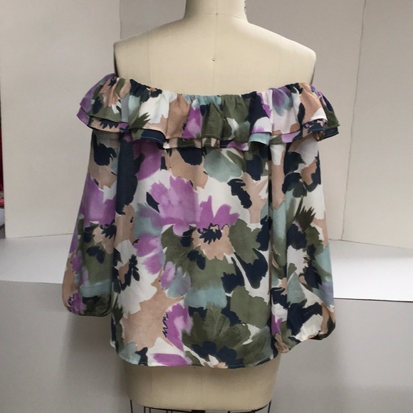 J. Crew off the shoulder blouse - Picture 2 of 6